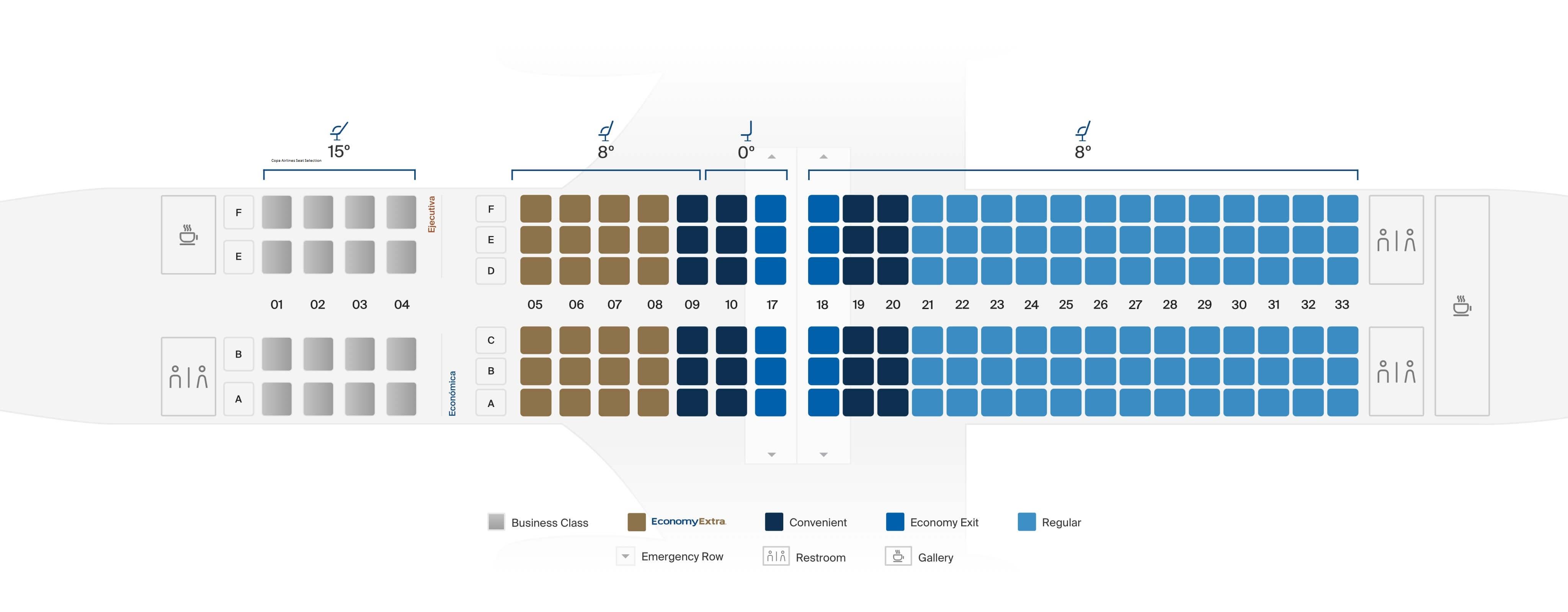 What is the process for Copa Airlines' seat selection?